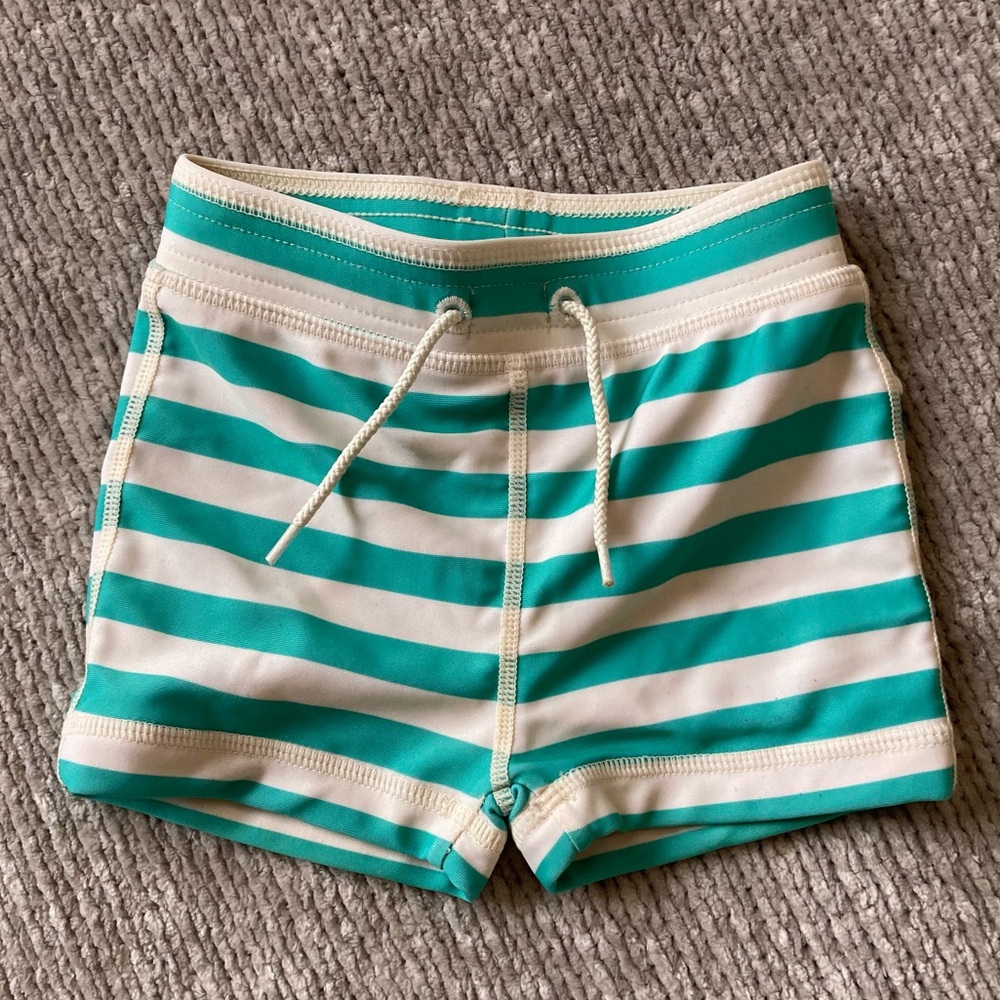 Tea Collection‎ Striped Swim Trunks 6–12 Months Blue White